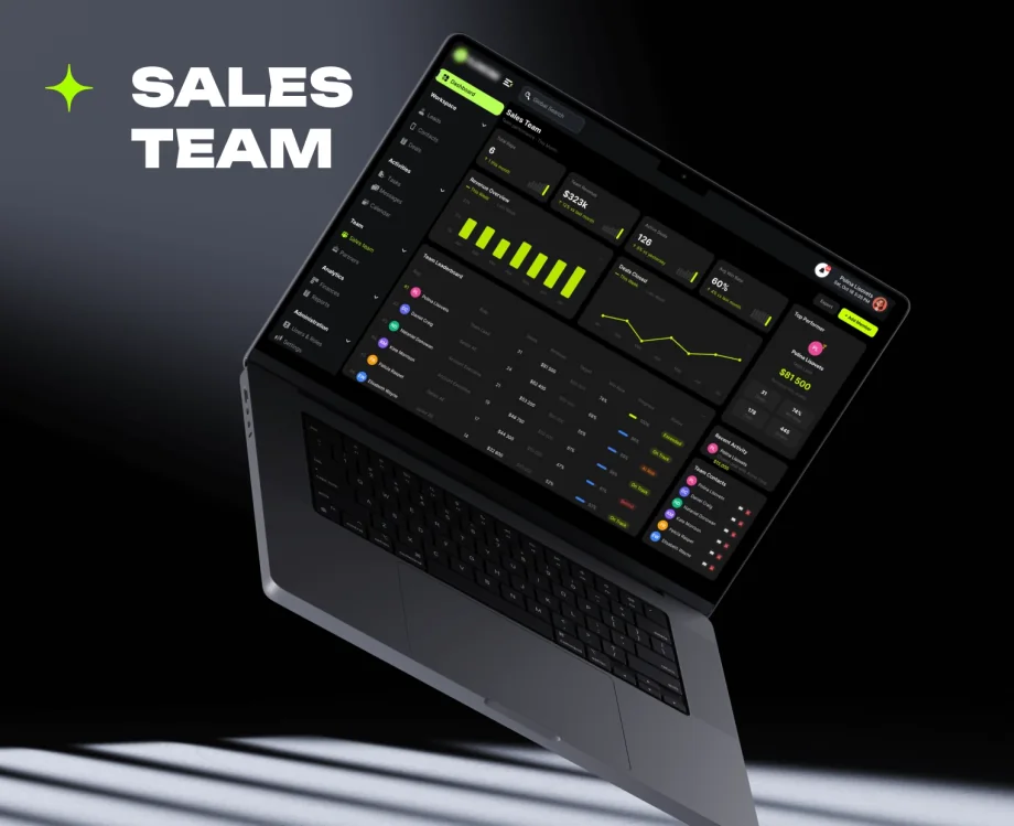 CRM platform, screen 4